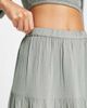 Esmée Esmee Exclusive tired prairie maxi beach skirt in aloe - part of a set-Green - 3