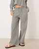 Esmée Esmee tie waist beach pants in green stripe - part of a set - 2