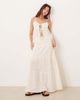 Esmée Esmee tiered maxi beach skirt in cream - part of a set-White - 1