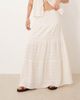 Esmée Esmee tiered maxi beach skirt in cream - part of a set-White - 2
