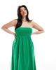 Esmee Curve Esmee Curve ruched maxi beach dress in green - 2