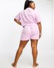 Esmee Curve Esmee Plus beach linen shorts in lilac - part of a set-Purple - 4