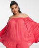 Esmee Curve Esmee Plus Exclusive bandeau romper in pink lemonade - 1