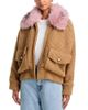 Essentiel Antwerp Essentiel Antwerp Faux Fur Collar Knitted Jacket - 1