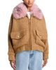 Essentiel Antwerp Essentiel Antwerp Faux Fur Collar Knitted Jacket - 3