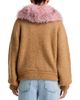 Essentiel Antwerp Essentiel Antwerp Faux Fur Collar Knitted Jacket - 4