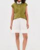 ESSENTIEL ANTWERP ESSENTIEL ANTWERP Janky Beaded Collar Shirt Avocado - 5