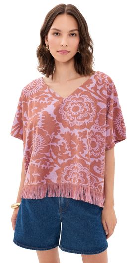 ESSENTIEL ANTWERP ESSENTIEL ANTWERP Jorlando Towel Jersey V Top Combo2 Violette