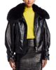 Essentiel Antwerp Essentiel Antwerp Kabuki Faux Leather Bomber Jacket - 1