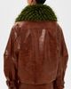 ESSENTIEL ANTWERP ESSENTIEL ANTWERP Kabuki Faux Leather Bomber Jacket Cigar Lounge - 3