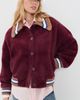 ESSENTIEL ANTWERP ESSENTIEL ANTWERP Kamore Knit Jacket with Collar Combo2 Wine Not - 2