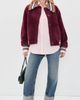 ESSENTIEL ANTWERP ESSENTIEL ANTWERP Kamore Knit Jacket with Collar Combo2 Wine Not - 5