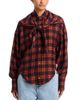 Essentiel Antwerp Essentiel Antwerp Kiss Oversized Printed Shirt with Removable Scarf - 1