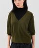ESSENTIEL ANTWERP ESSENTIEL ANTWERP Koli Bicolor Knit Pullover Combo2 Dusty Green - 2