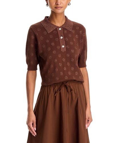 Essentiel Antwerp Essentiel Antwerp Krab Drab Dotted Polo Shirt