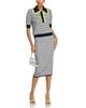 Essentiel Antwerp Essentiel Antwerp Wavy Striped Midi Skirt - 2