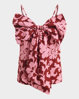 Essentiel Antwerp Floral Cotton Bow Top