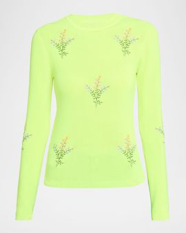 Essentiel Antwerp Jardens Embroidered Rib-Knit Sweater
