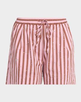 Essentiel Antwerp Jeeuw Embellished Striped Shorts