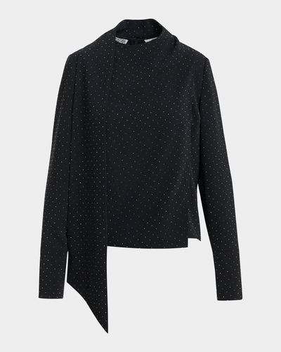 Essentiel Antwerp Kalanchoe Rhinestone-Embellished Draped Top
