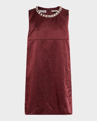 Essentiel Antwerp Katia Velvet Shift Mini Dress