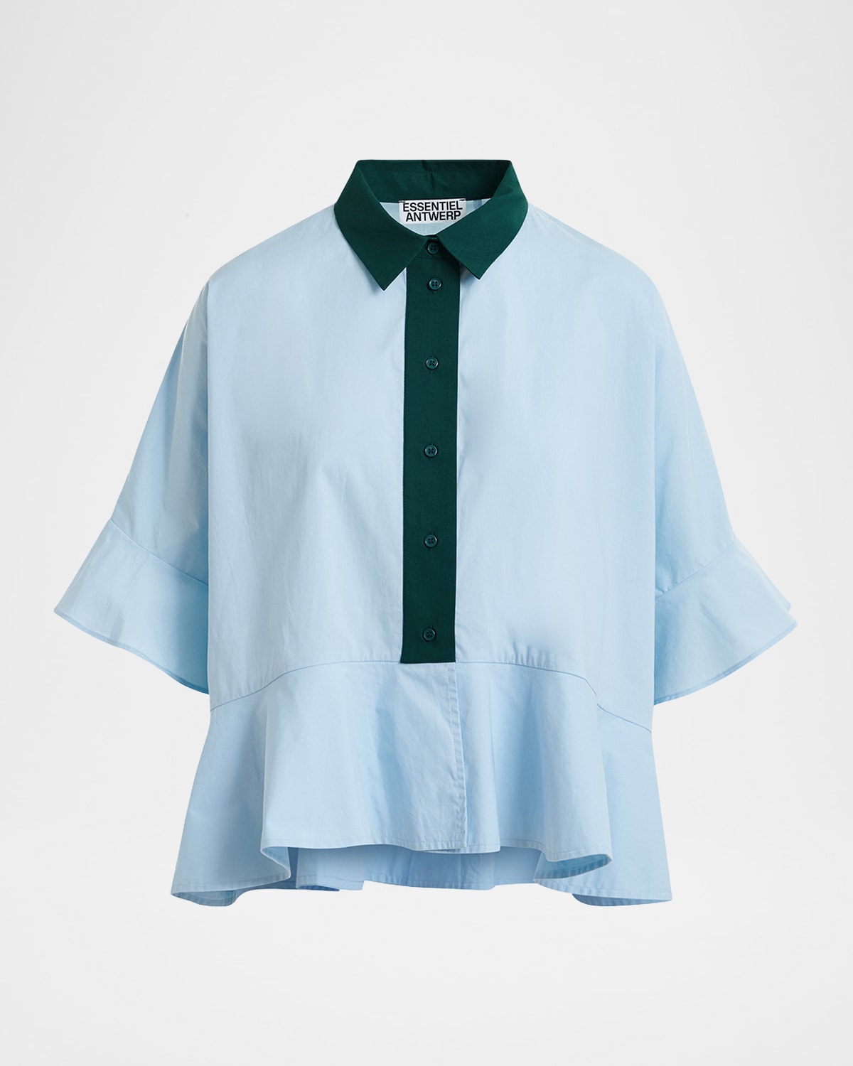 Essentiel Antwerp Kaylee Peplum Ruffle Shirt