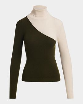 Essentiel Antwerp Koncert Two-Tone Turtleneck Top