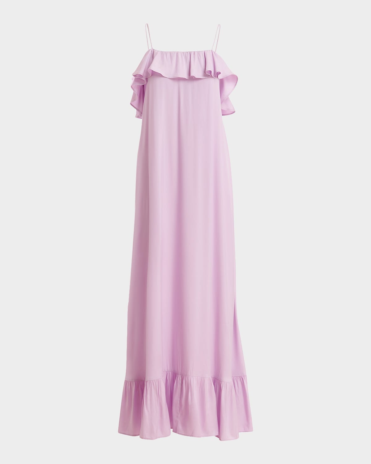 Essentiel Antwerp Ruffled Back-Tie Maxi Dress