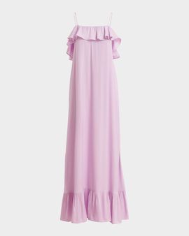 Essentiel Antwerp Ruffled Back-Tie Maxi Dress
