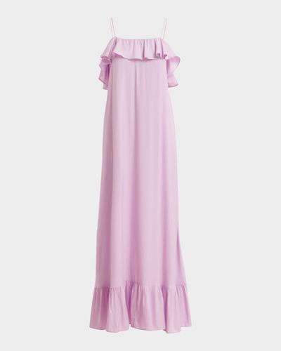 Essentiel Antwerp Ruffled Back-Tie Maxi Dress