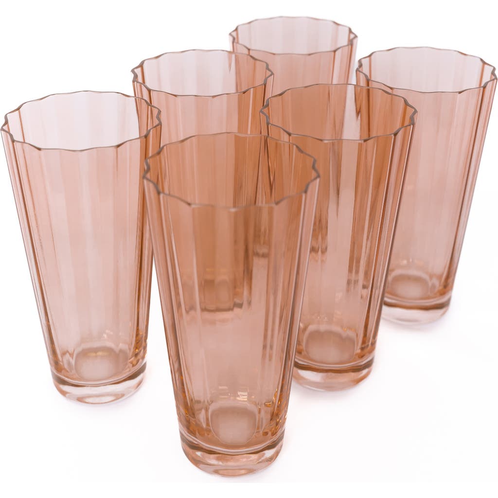 Estelle Colored Glass Sunday Highball Glasses