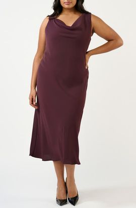 Estelle Estelle Britney Cowl Neck Midi Dress