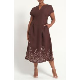 Estelle Estelle Emery Print Linen Blend Maxi Dress