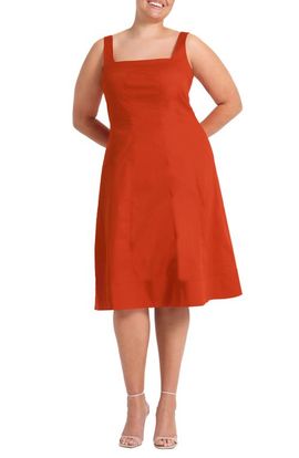 Estelle Estelle Rohanna Stretch Cotton Midi Dress