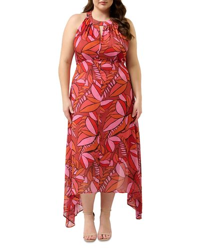 Estelle Plus Estelle Plus Aster Halter Neck High Low Dress