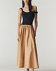 ESTHE Asymmetric Twofer Midi Dress - 1