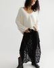 ESTHE ESTHE Trapeze Lace Sheer Midi Skirt - 1
