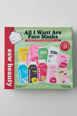 ESW Beauty ESW Beauty All I Want Are Face Masks Gift Set in Pink at Urban Outfitters