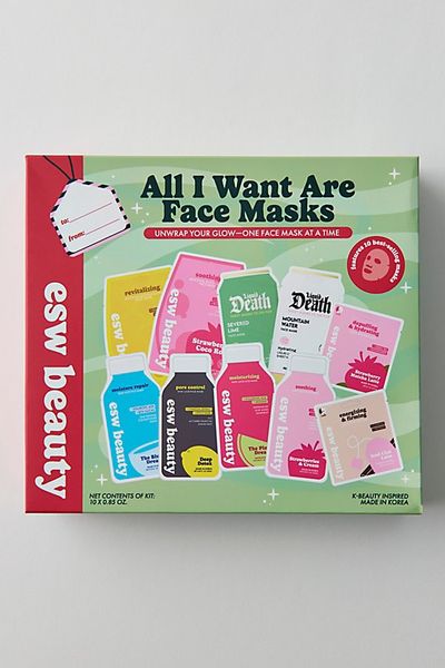 ESW Beauty ESW Beauty All I Want Are Face Masks Gift Set in Pink at Urban Outfitters