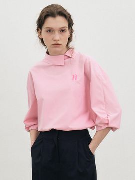 Et demain 001 Sleeve Twist Shirt - Pink