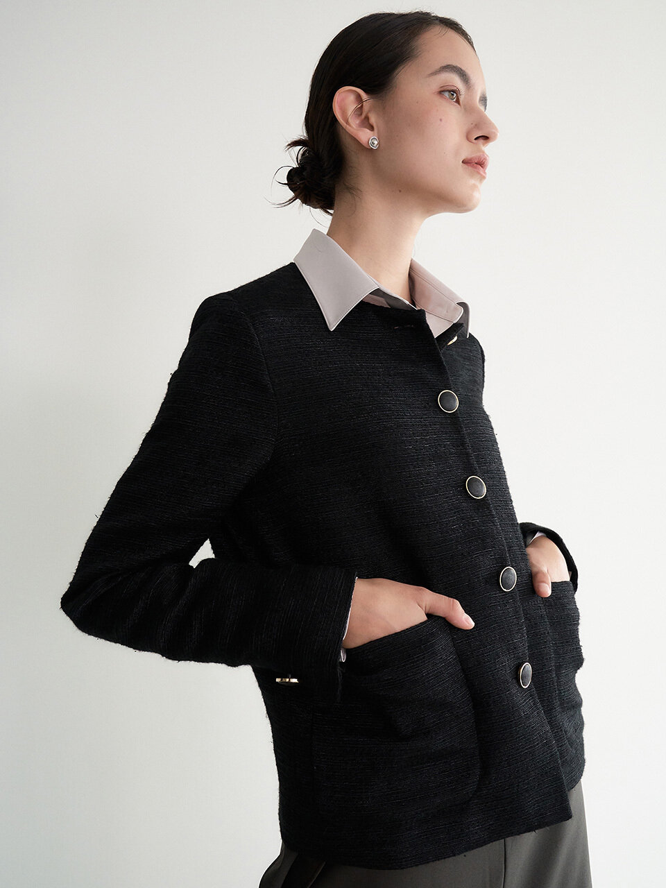 Et demain LUX Tweed Jacket _ Black
