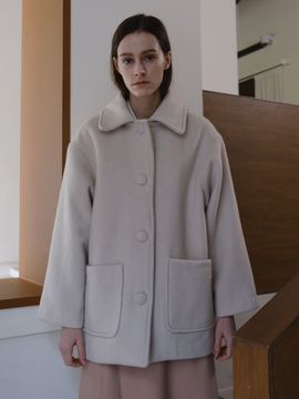 Et demain Oversize Wool-Blend Half Coat