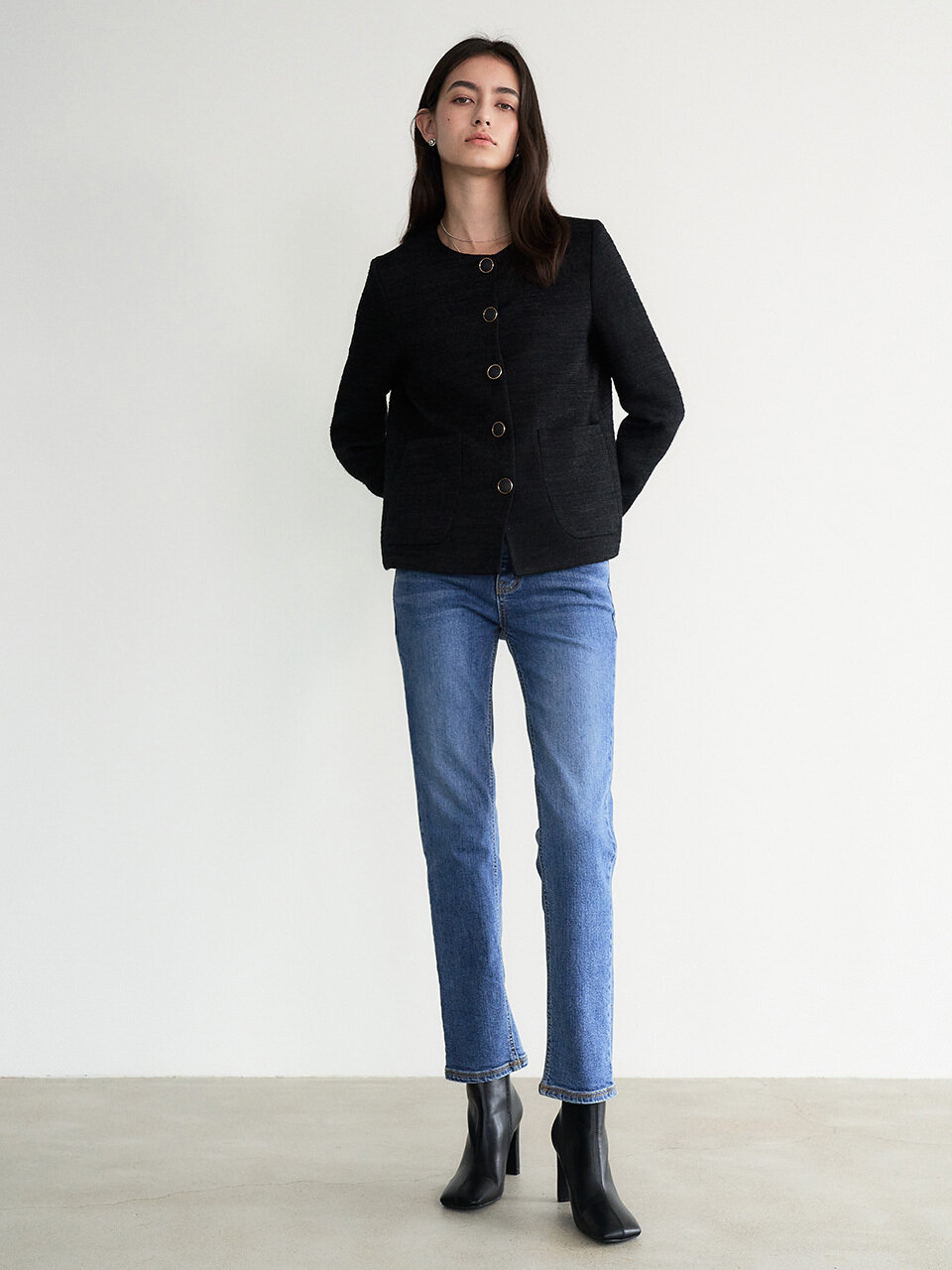 Et demain Straight-leg Stretched Denim _ Blue