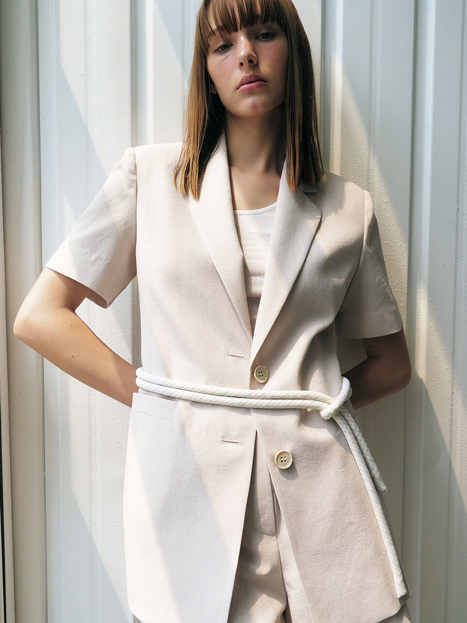 Et demain Summer Linen Two-button Jacket