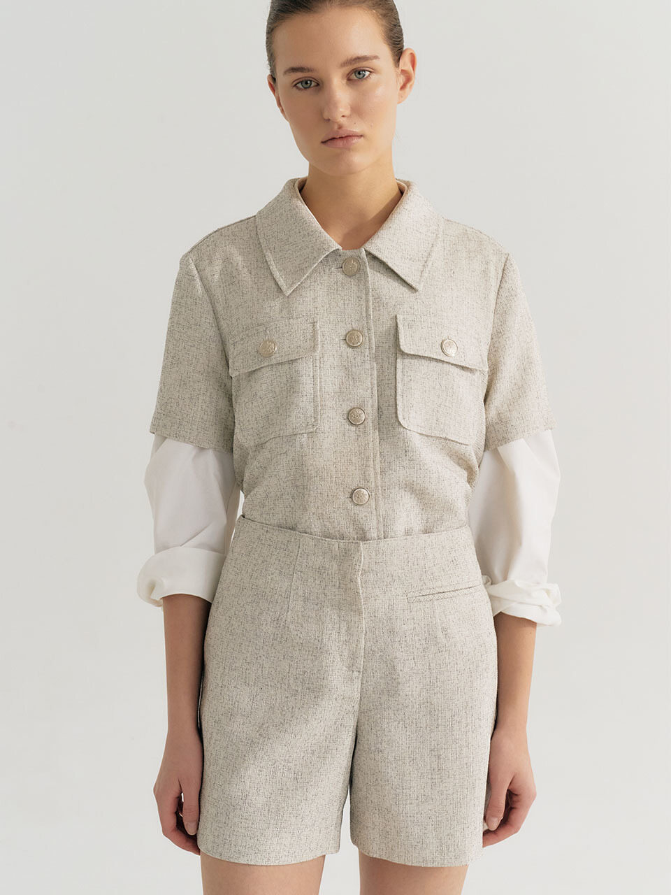 Et demain Summer Tweed Short Pants