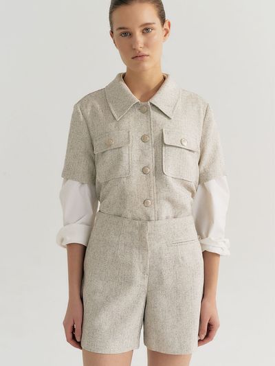 Et demain Summer Tweed Short Pants
