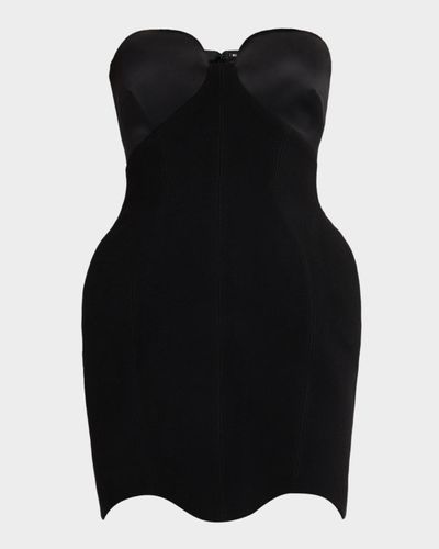 Et Ochs Calvin Strapless Sweetheart Combo Mini Dress