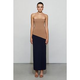et ochs kamila sleeveless square-neck layered column maxi dress ET OCHS Kamila Sleeveless Square-Neck Maxi