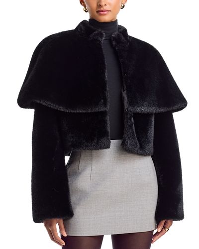 Et Ochs Et Ochs Vlad Faux Fur Cape Jacket