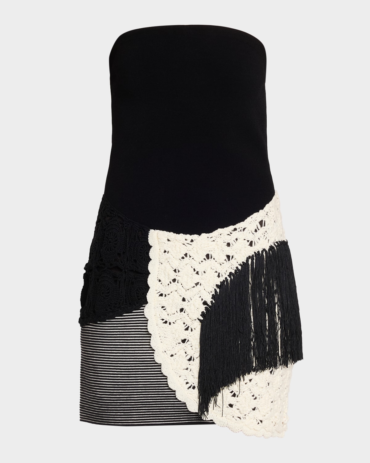 Et Ochs Florence Strapless Embellished Mini Dress